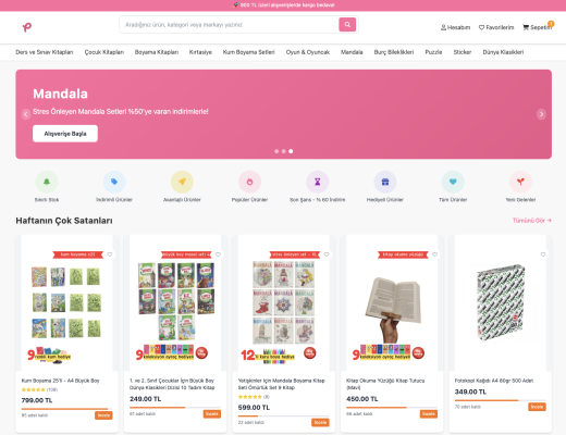 Modern E-Ticaret Sitesi